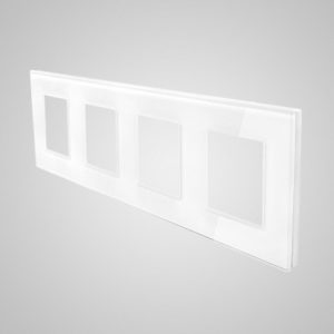 4-PIN stikla rāmis balts, 299 * 86mm