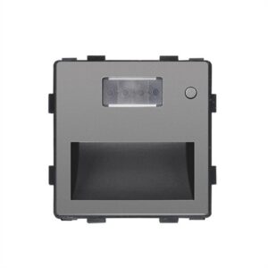 LED sienas gaismeklis ar kustības sensoru, pelēka