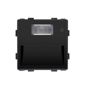 LED sienas gaismeklis ar kustības sensoru, melns